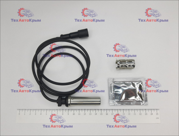 Датчик АБС ГАЗ 3307,3309, Валдай,КАМАЗ,МАЗ,УРАЛ передний с кабелем ПРЯМОЙ